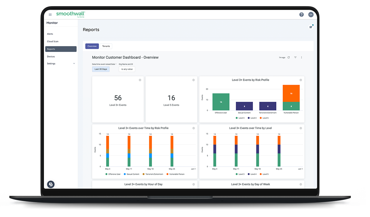 Smoothwall Monitor Browser Monitor | Digital Safeguarding Solutions | Smoothwall